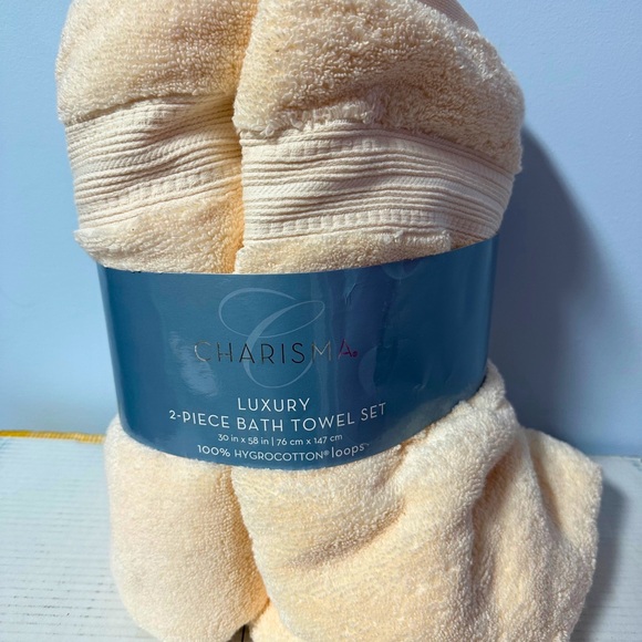 Charisma Soft Cream Bath Towel Duo - Picture 1 of 1